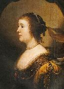Gerrit van Honthorst Portrait of Amelia van Solms oil on canvas